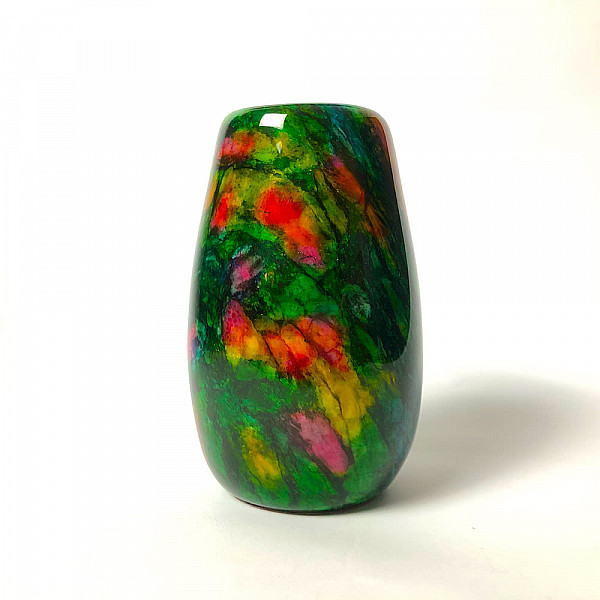 七彩藝石花瓶 - 砲彈