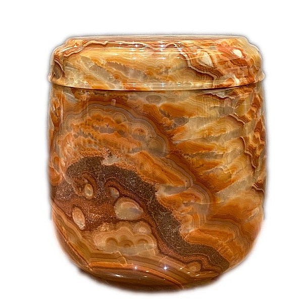 墨西哥雞血紅龍玉骨灰罐