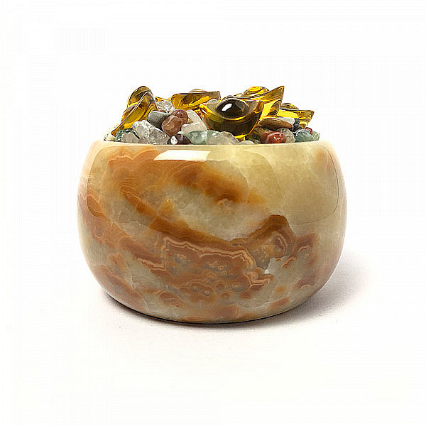 紅龍玉聚寶盆(精巧招財)