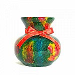 Rainbow Jade Craft Vase_lucky Urn