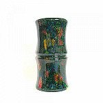 Rainbow Jade Craft Vase_Bamboo