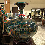 七彩藝石花瓶      平安